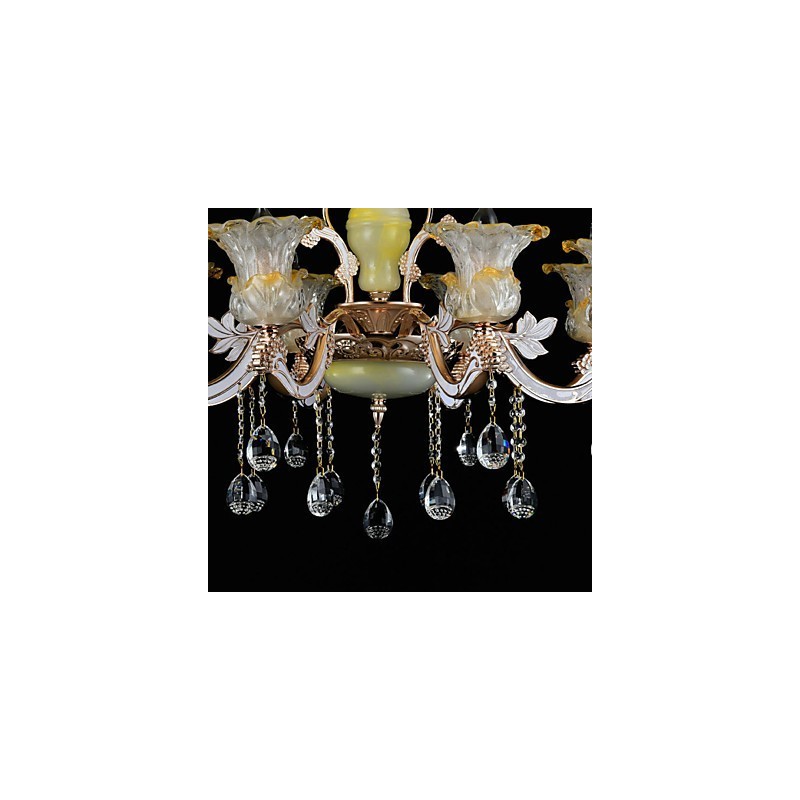 Suspension en métal style mini cristal, style moderne, contemporain, traditionnel, classique, en alliage de zinc