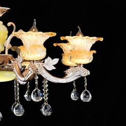 Suspension en métal style mini cristal, style moderne, contemporain, traditionnel, classique, en alliage de zinc
