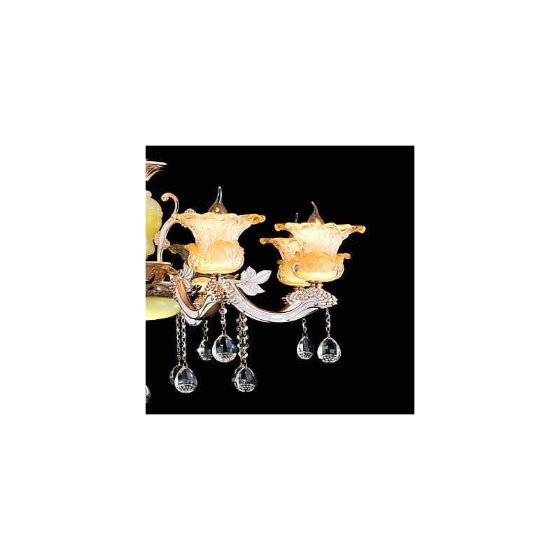 Suspension en métal style mini cristal, style moderne, contemporain, traditionnel, classique, en alliage de zinc