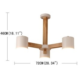 Lustre 3 lumières moderne contemporain traditionnel classique vintage campagne bois caractéristique pour bois