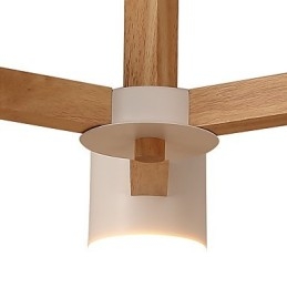 Lustre 3 lumières moderne contemporain traditionnel classique vintage campagne bois caractéristique pour bois