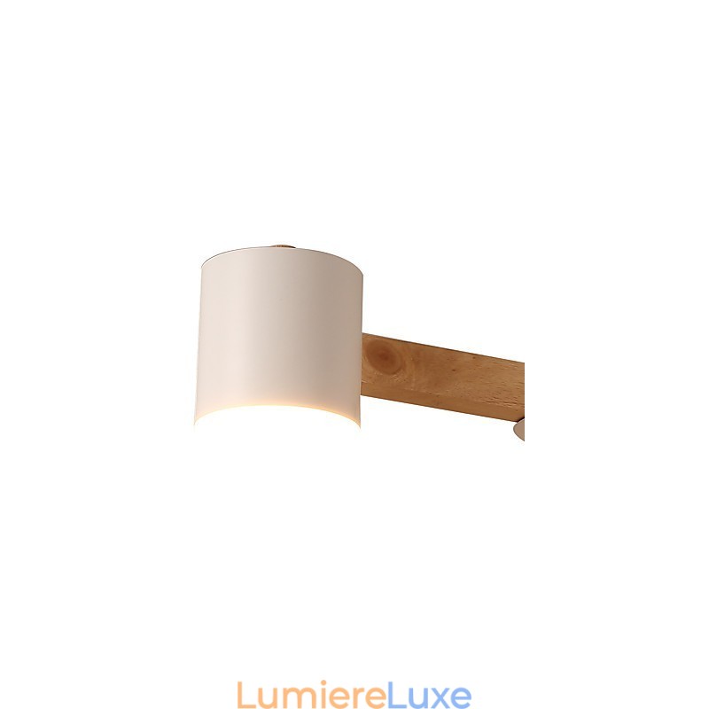 Lustre 3 lumières moderne contemporain traditionnel classique vintage campagne bois caractéristique pour bois