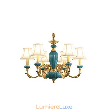Lustre tout en cuivre Lustre décoratif en jade Lustre tout en cuivre Lustre décoratif en jade