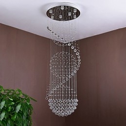 Lustre suspendu en cristal pour plafond, éclairage d'intérieur, luminaires pour escaliers