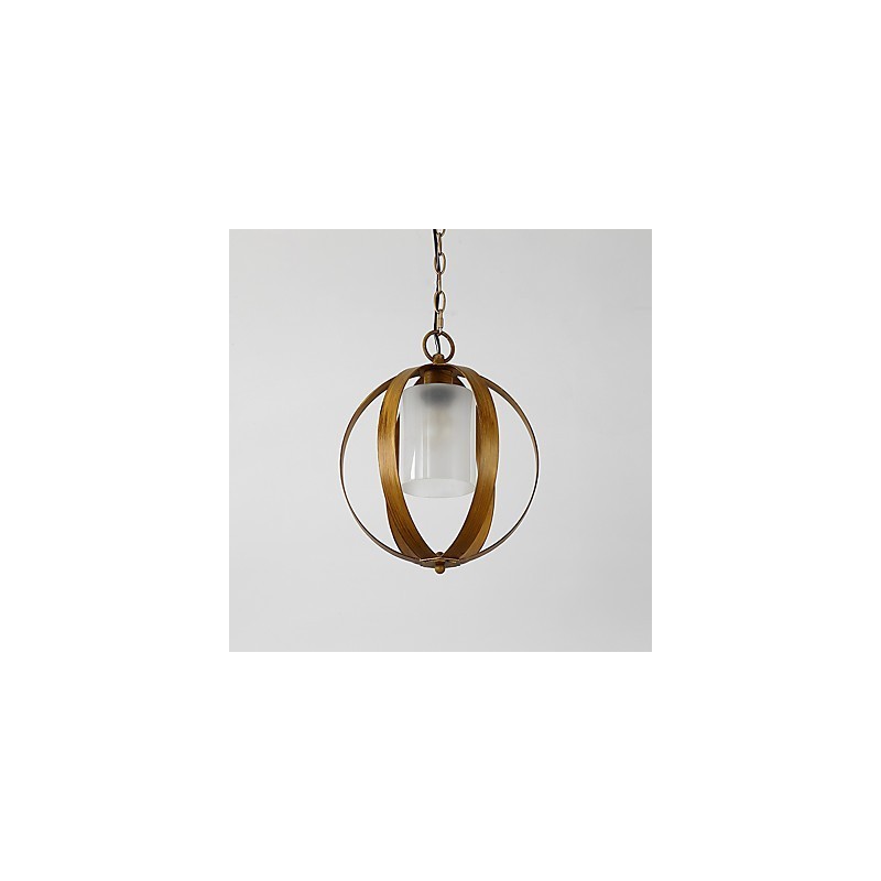 Lustre européen en métal style industriel américain avec peinture colorée et verre, luminaire décoratif d'intérieur