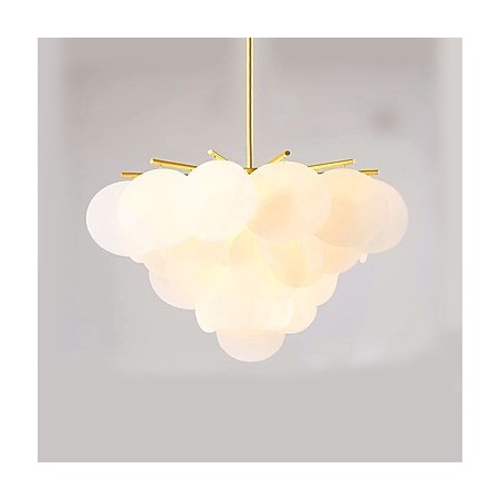 Suspension en bambou et bois de style mini, peinture classique traditionnelle Suspension en bambou et bois de style mini, peinture classique traditionnelle
