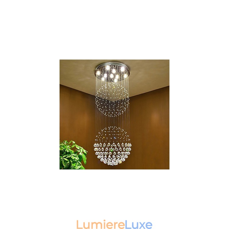 Plafonnier suspendu en cristal pour intérieur