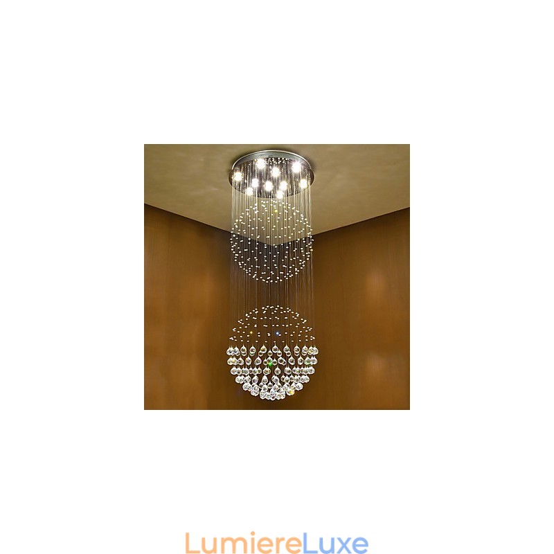 Plafonnier suspendu en cristal pour intérieur
