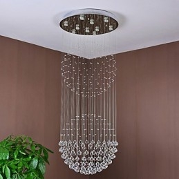Plafonnier suspendu en cristal pour intérieur
