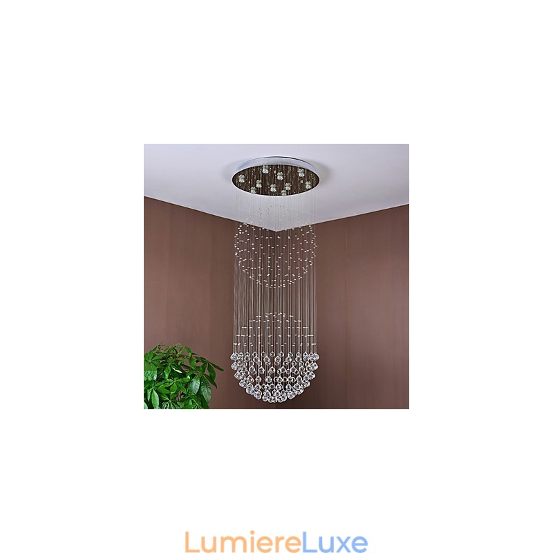 Plafonnier suspendu en cristal pour intérieur