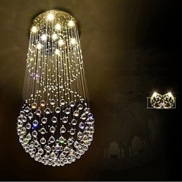 Plafonnier suspendu en cristal pour intérieur