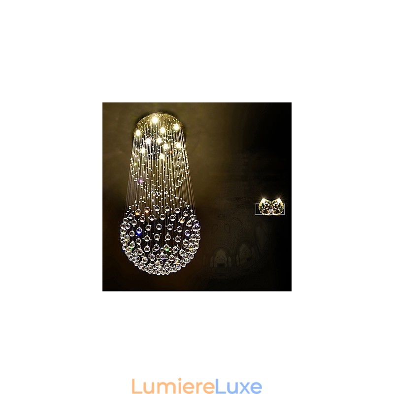 Plafonnier suspendu en cristal pour intérieur