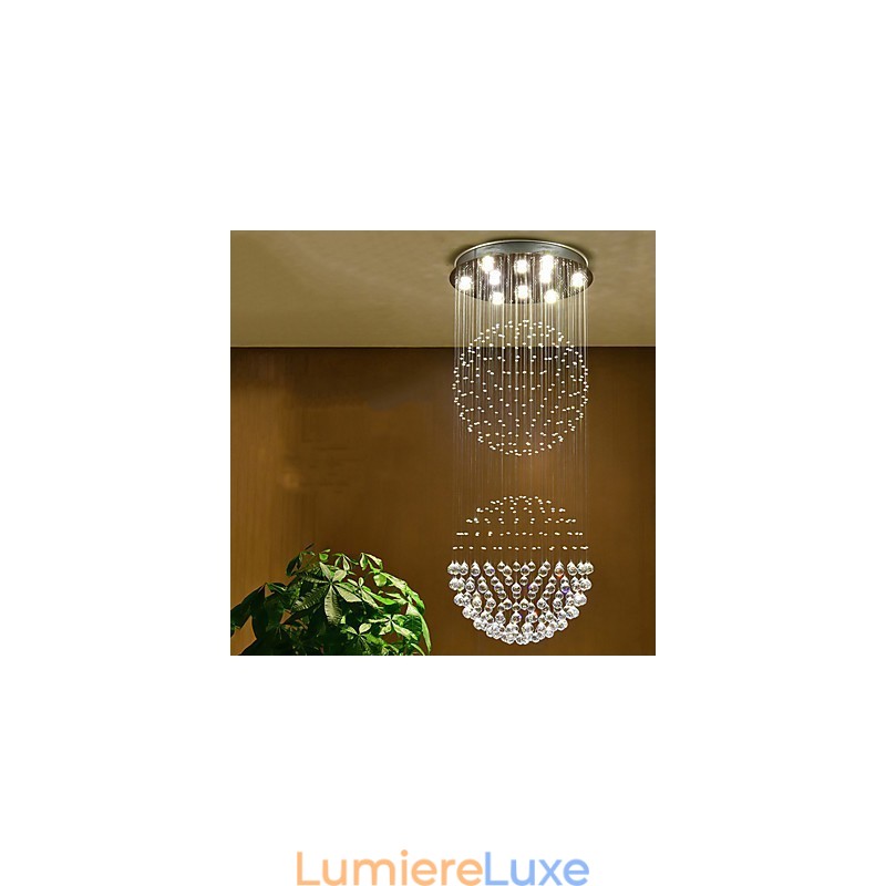 Plafonnier suspendu en cristal pour intérieur