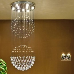 Plafonnier suspendu en cristal pour intérieur