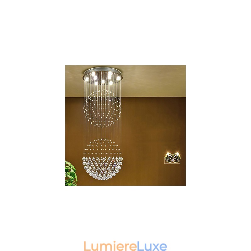Plafonnier suspendu en cristal pour intérieur