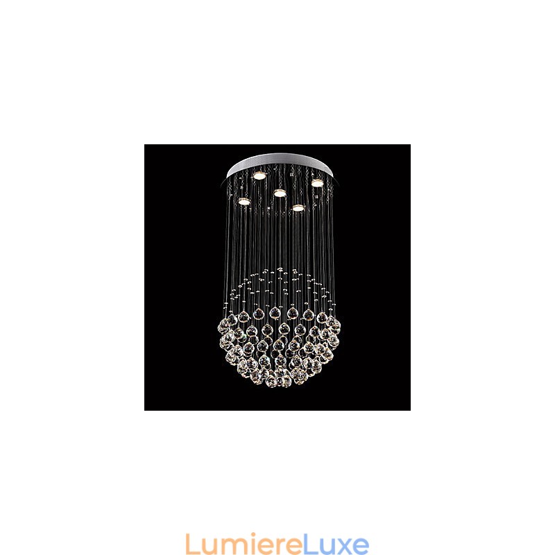 Suspension en métal galvanisé et cristal, style moderne, contemporain, traditionnel, classique, rustique, style lodge, vintage, style country island