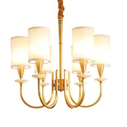 Lustre tout en cuivre Lustre décoratif en jade