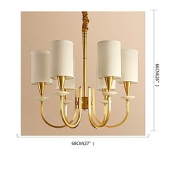 Lustre tout en cuivre Lustre décoratif en jade