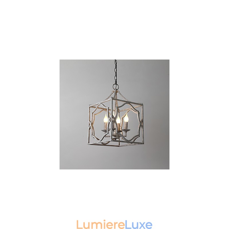 Lustre industriel américain vintage en métal, style loft, peinture couleur européenne, lampe suspendue décorative d'intérieur