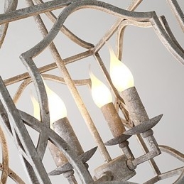 Lustre industriel américain vintage en métal, style loft, peinture couleur européenne, lampe suspendue décorative d'intérieur