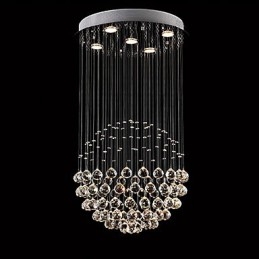 Suspension en métal galvanisé et cristal, style moderne, contemporain, traditionnel, classique, rustique, style lodge, vintage, style country island