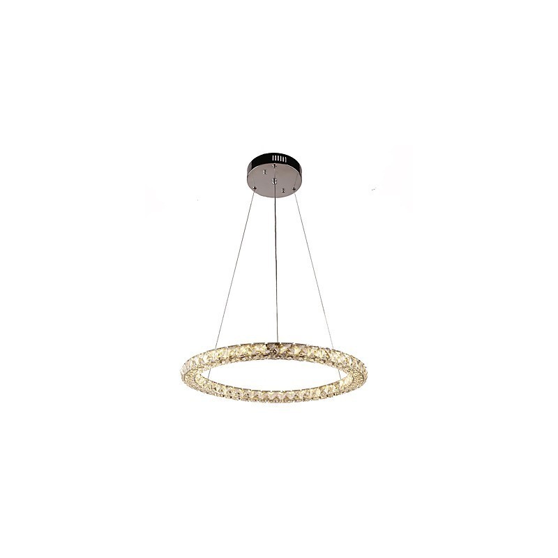 Suspension moderne en cristal, lustre en cristal, plafonnier, luminaires d'intérieur, luminaires à intensité variable avec télécommande