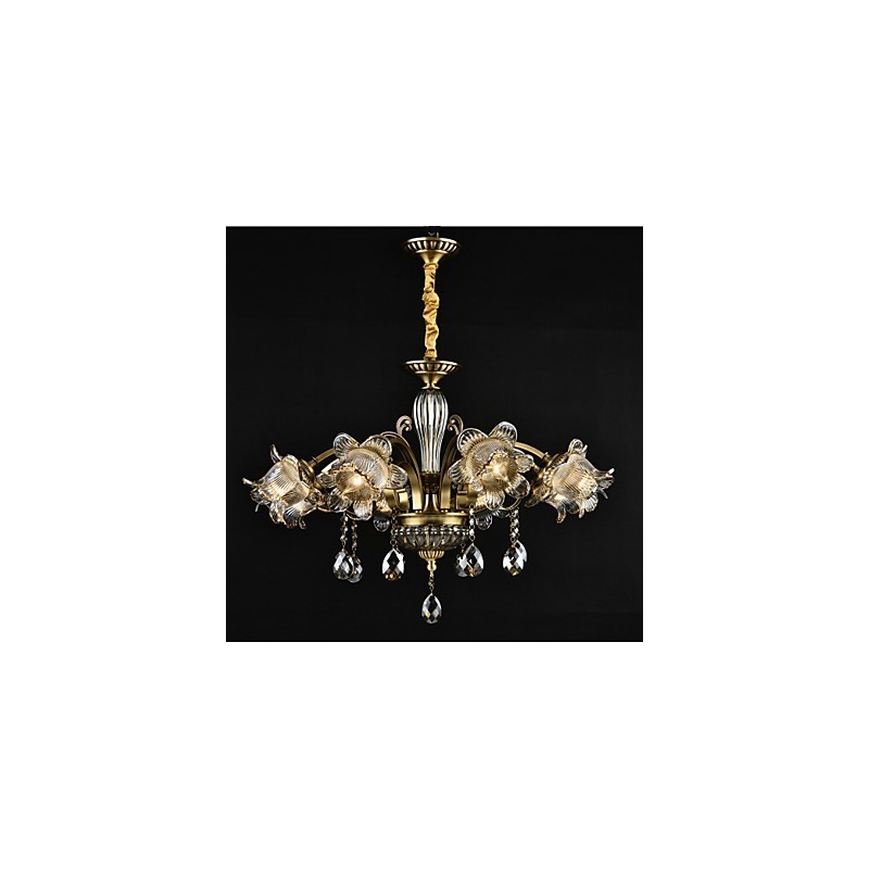 Lustre rustique à 2 ampoules pour boutiques d'intérieur en métal