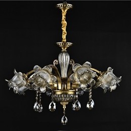 Lustre rustique à 2 ampoules pour boutiques d'intérieur en métal