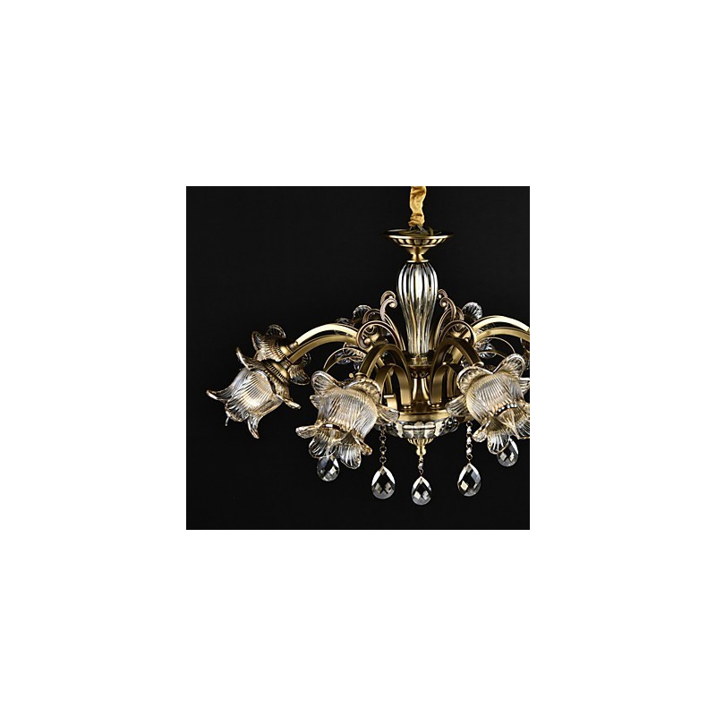 Lustre rustique à 2 ampoules pour boutiques d'intérieur en métal
