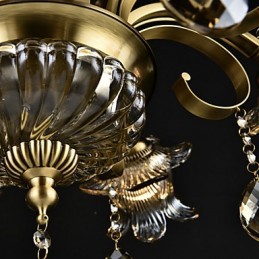 Lustre rustique à 2 ampoules pour boutiques d'intérieur en métal