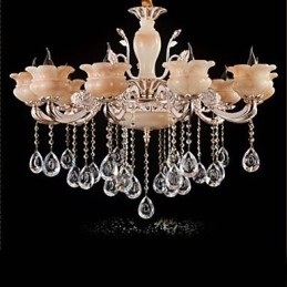 Lampe à suspension en cristal de jade