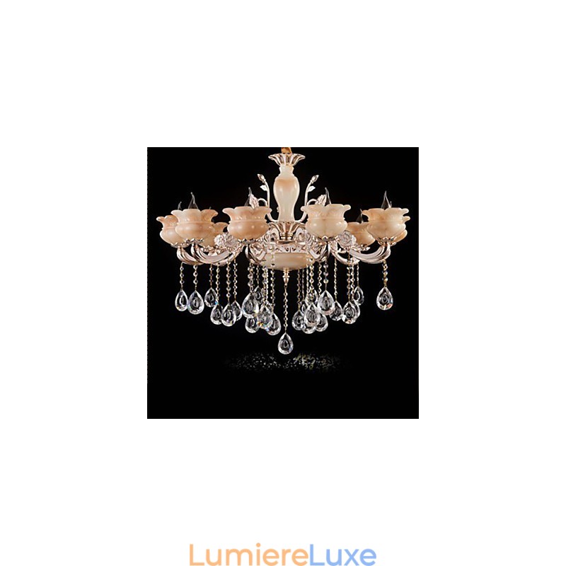 Lampe à suspension en cristal de jade