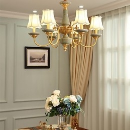 Lustre tout en cuivre Lustre décoratif en jade