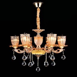Suspension en métal style mini cristal, style moderne, contemporain, traditionnel, classique, en alliage de zinc