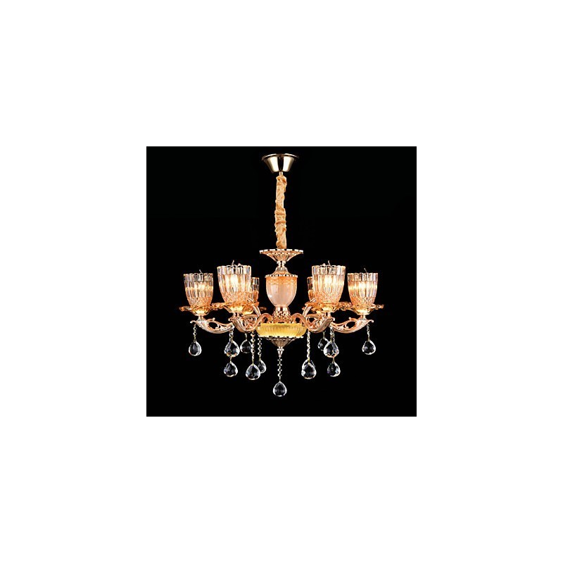 Suspension en métal style mini cristal, style moderne, contemporain, traditionnel, classique, en alliage de zinc