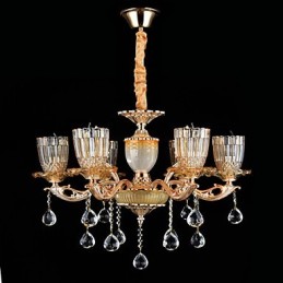 Suspension en métal style mini cristal, style moderne, contemporain, traditionnel, classique, en alliage de zinc