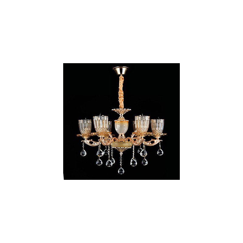 Suspension en métal style mini cristal, style moderne, contemporain, traditionnel, classique, en alliage de zinc