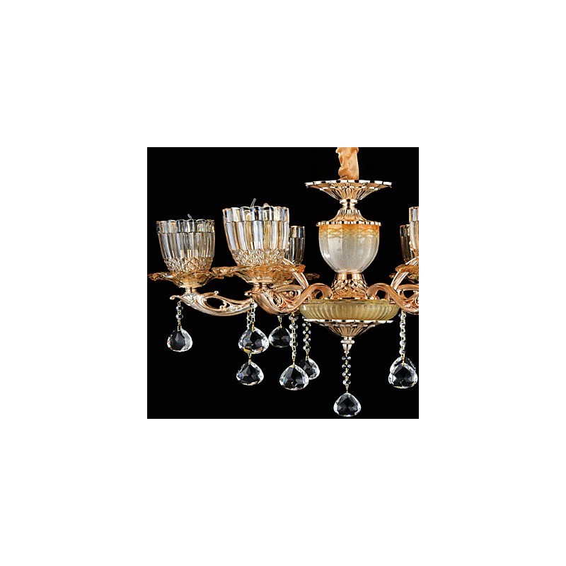 Suspension en métal style mini cristal, style moderne, contemporain, traditionnel, classique, en alliage de zinc