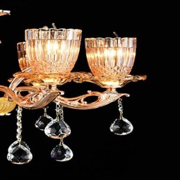 Suspension en métal style mini cristal, style moderne, contemporain, traditionnel, classique, en alliage de zinc