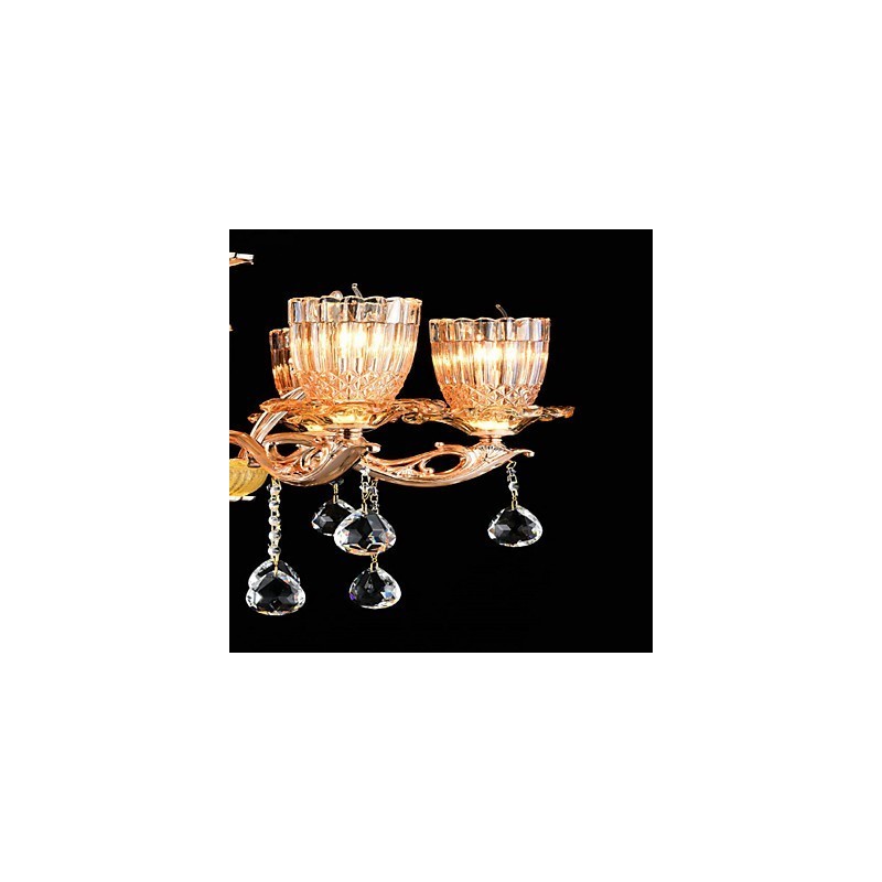 Suspension en métal style mini cristal, style moderne, contemporain, traditionnel, classique, en alliage de zinc