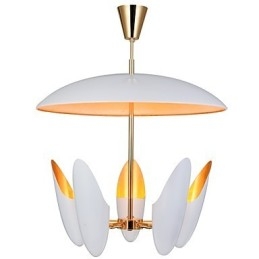 Lustre à 5 lumières, lampe suspendue moderne et contemporaine