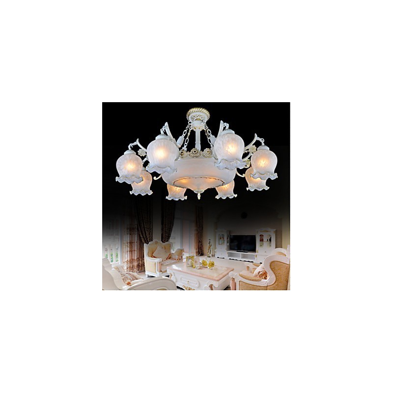 Lustre blanc européen rétro classique