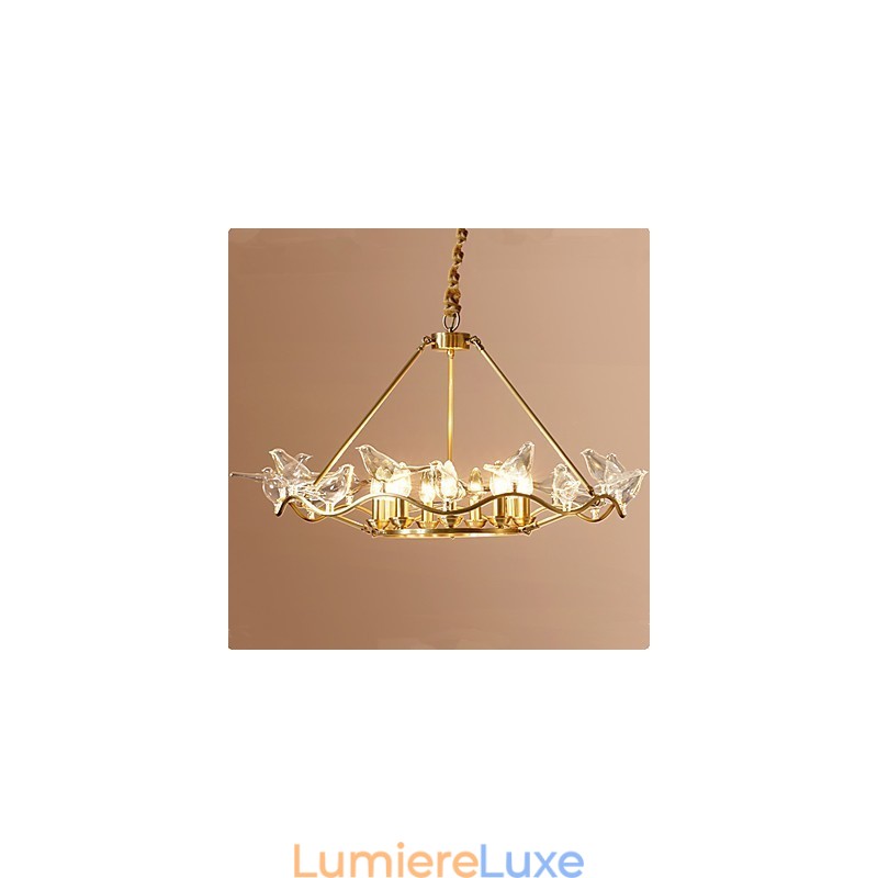 Lustre en métal moderne et contemporain en laiton pour designers