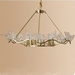 Lustre en métal moderne et contemporain en laiton pour designers