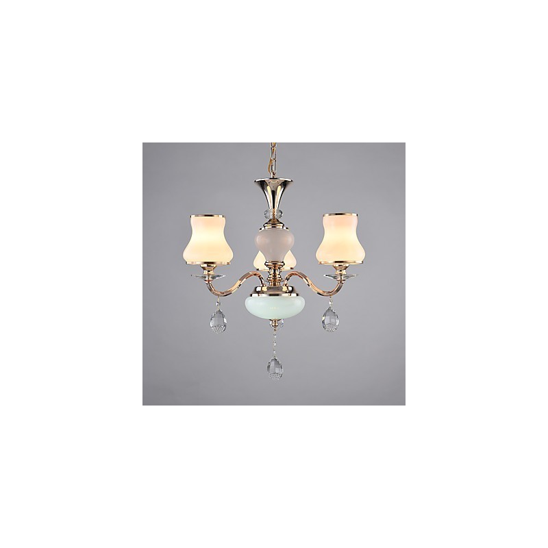 Lustre en cristal et métal galvanisé moderne et contemporain