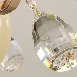 Lustre en cristal et métal galvanisé moderne et contemporain