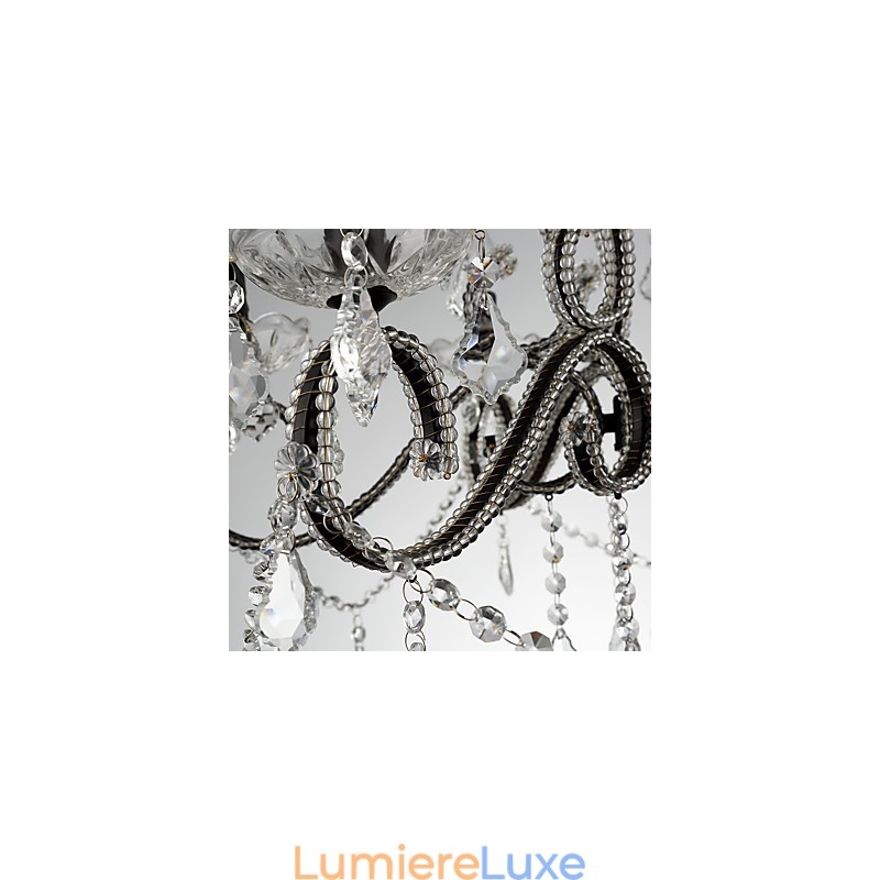 Lustre en cristal à 8 lumières, moderne, contemporain, traditionnel, classique, rustique, lodge, vintage, rétro