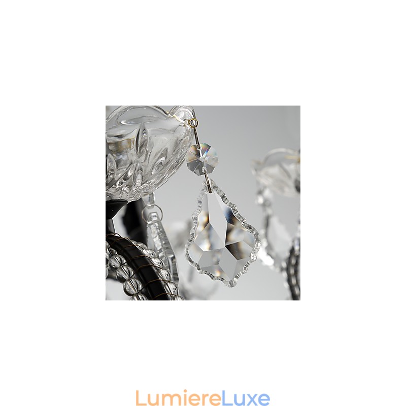 Lustre en cristal à 8 lumières, moderne, contemporain, traditionnel, classique, rustique, lodge, vintage, rétro