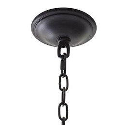 Suspension en fer de style rétro avec 8 lumières