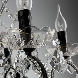 Lustre en cristal à 8 lumières, moderne, contemporain, traditionnel, classique, rustique, lodge, vintage, rétro